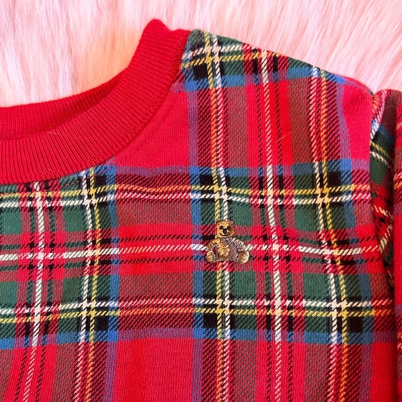 Baby Gap Boy or Girl Red Tartan Plaid Holiday Set - Size 6-12 Months - Picture 6 of 14